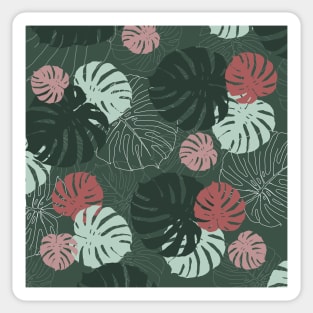 Monstera pattern Sticker